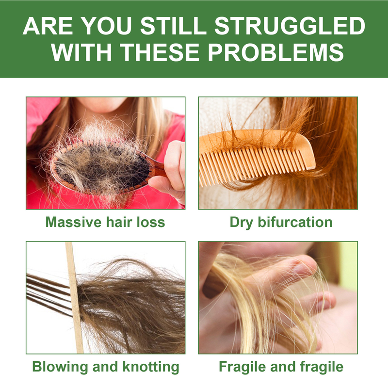 OUHOE Cream Repairs Dry Damaged Tail, Massages the scalp Deep Moisturizing, Smooth and Beautiful Hair Care_voghion.com