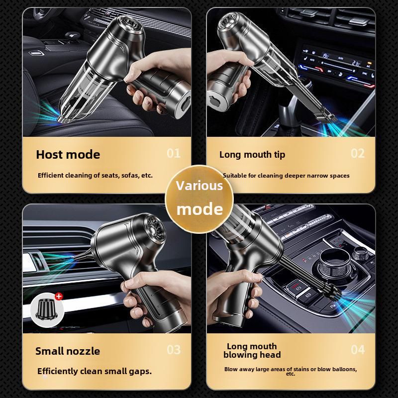 Aspiradora inalámbrica para coche, multifuncional, de mano, de gran potencia, para eliminación de polvo y succión, para uso privado, sin escobillas_voghion.com