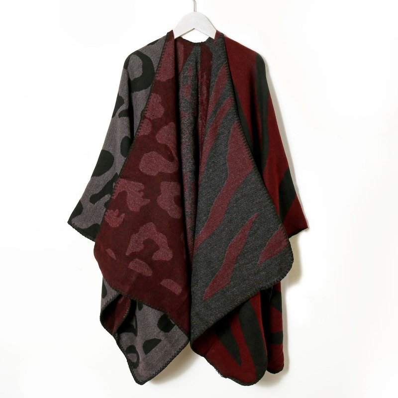 Xizang Qinghai Lake Tourism Photographs Wrapped with a shawl scarf outside the Women's autumn and winter thickened warm_voghion.com