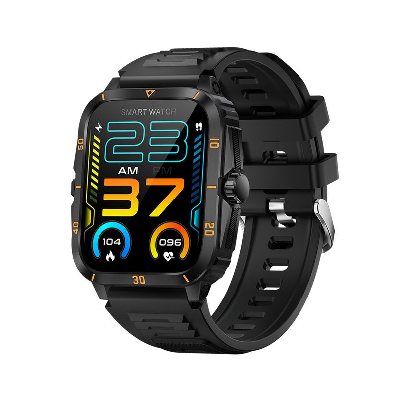 Nuovo orologio sportivo intelligente KT71 da esterno a tre prove, transfrontaliero, 2023, con chiamata Bluetooth, schermo da 1,96 pollici, touch screen completo, aggiornamento della durata_voghion.com