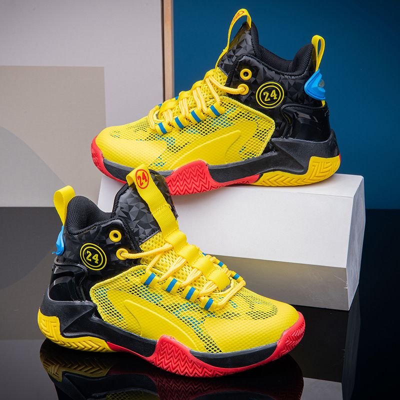 Scarpe da basket Jinjiang da allenamento per bambini, in mesh traspirante, primavera e autunno 2025_voghion.com