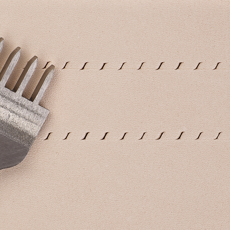4 stk/sæt 3 4 5 6 mm læderværktøj Hvidt stål Diamanthak Håndlavet læderperforator Punch Tool læder håndsyning diy kunst_voghion.com