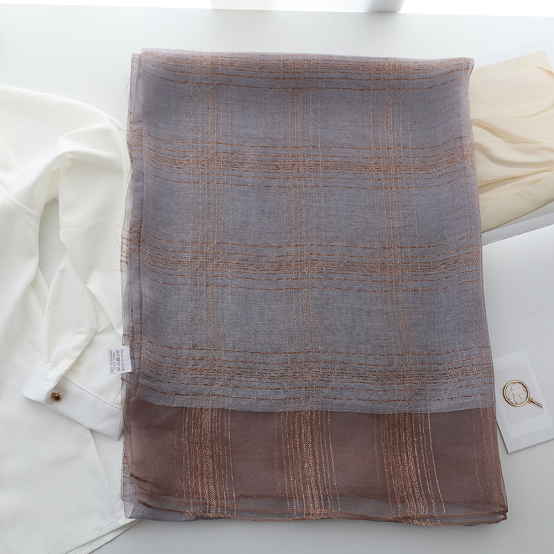 r autumn and winter new version of silk blended scarf female mulberry silk gold and silver silk long shawl dual-use silk scarf_voghion.com