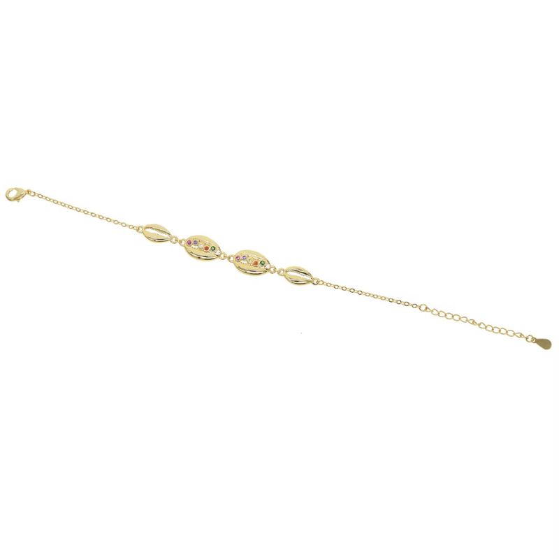 Women's Jewelry Shell Pendant Necklace With Zirconia Bracelet Set, Geometric Design, Trendy Boho Chic Style, Perfect For Daily Wear And Gifting_voghion.com