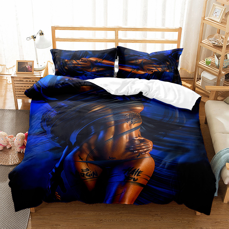Tre per ragazze, set di tessili per la casa, set di biancheria da letto in quattro pezzi_voghion.com