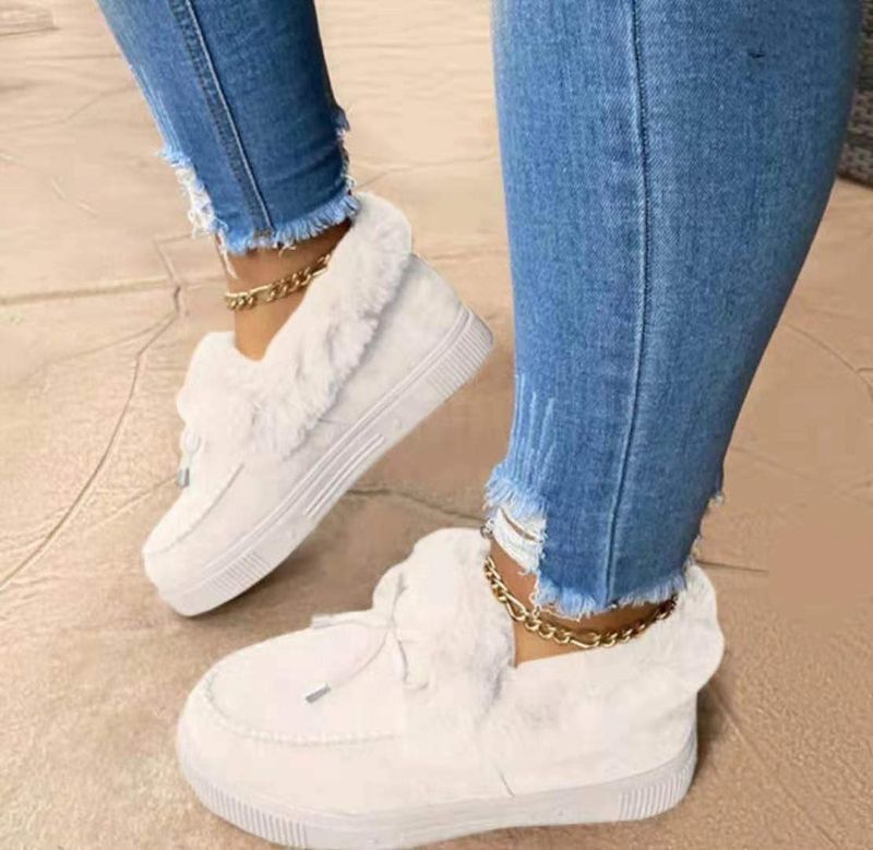 Scarpe di cotone con testa rotonda e suola spessa, più cuciture in velluto, stivali da neve_voghion.com