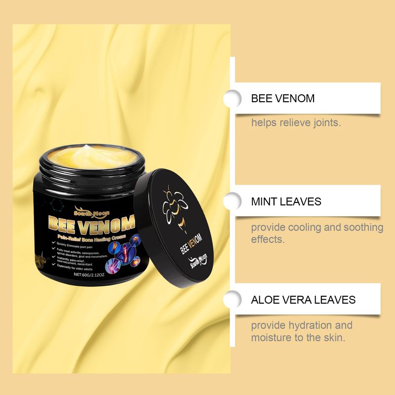 Bee venom nærende pleiekrem beroliger kroppen, gir næring og masserer skånsomt, og påfører pleiekrem lokalt_voghion.com