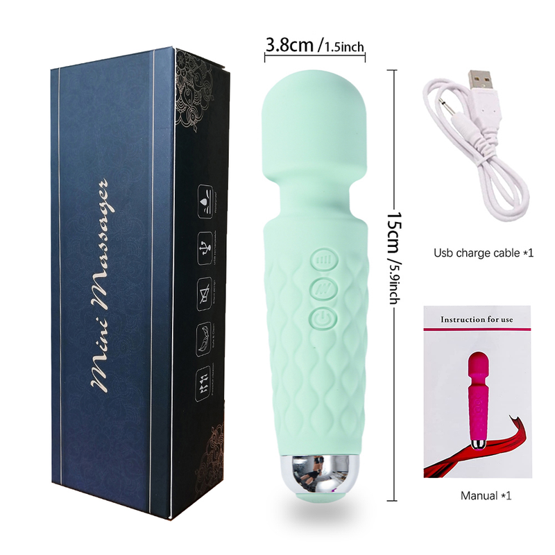 20 üzemmódú, erős rezgésű, továbbfejlesztett mini vibrátor, USB töltésű, kézi testmasszírozó, csikló-, G-pontvibrátorok, szexuális játékszerek 2024_voghion.com