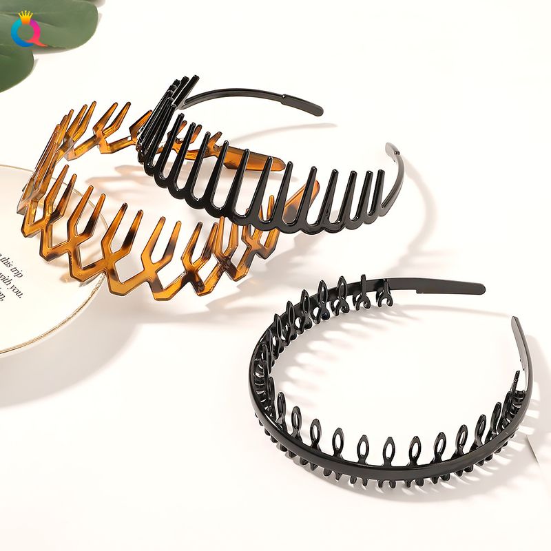 Hot Selling PC Wave Headband Face Washing Headband With Teeth Non Slip Hair Band High End Yiwu Hairpin Hair Accessories Wholesale_voghion.com