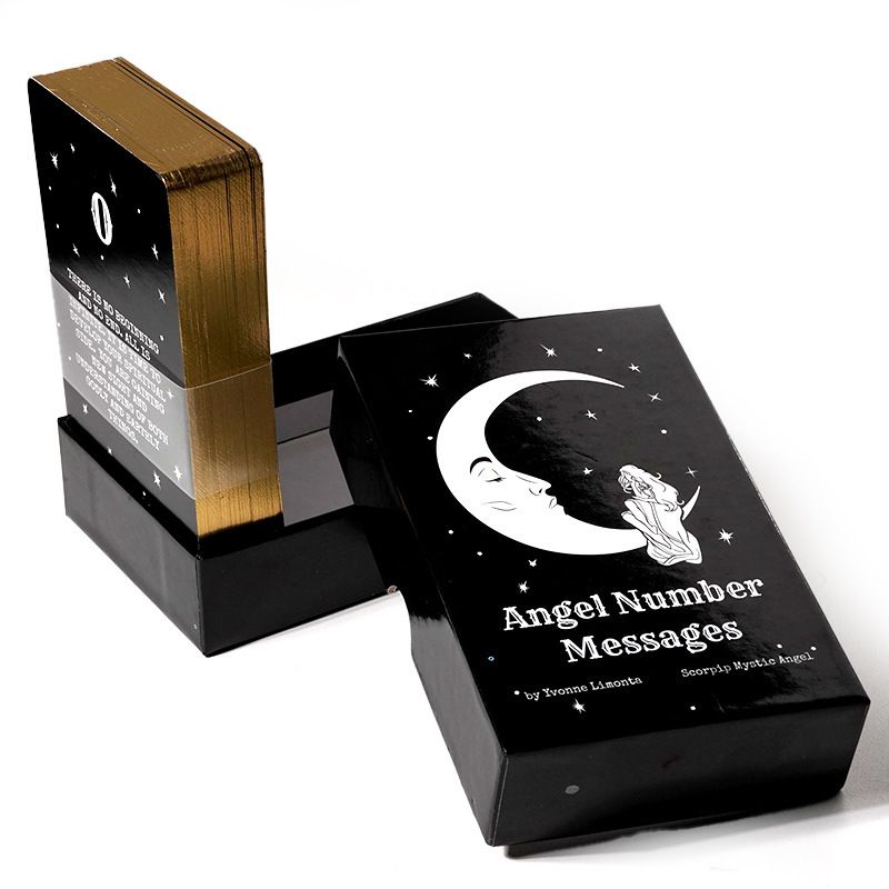 Angyalszám üzenet Kiváló minőségű aranybélyegzett Tarot kártyák Csúcskategóriás pókerkártyák_voghion.com