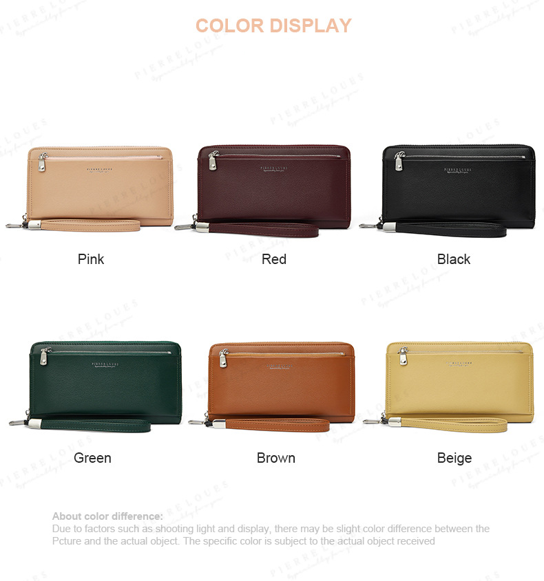 Women's Wallet 2024 New Letter Simplified Long Card Bag Wallet Multi Functional Large Capacity Handbag_voghion.com