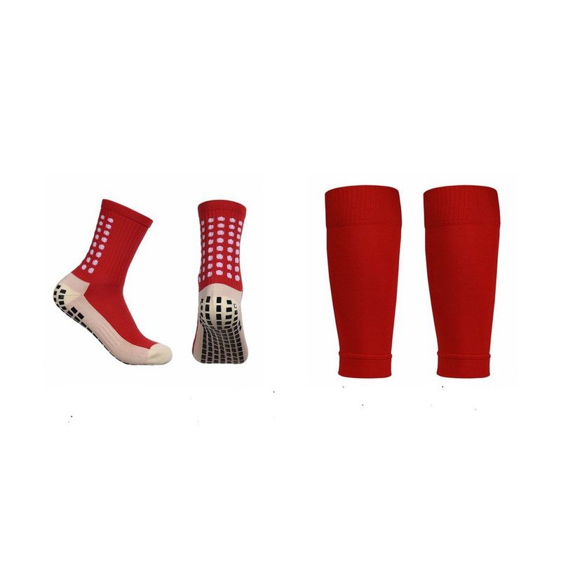 Calzini da calcio da uomo con piastra di compressione, coprigambe per bambini, calzini sportivi antisudore, calzini al polpaccio da uomo_voghion.com