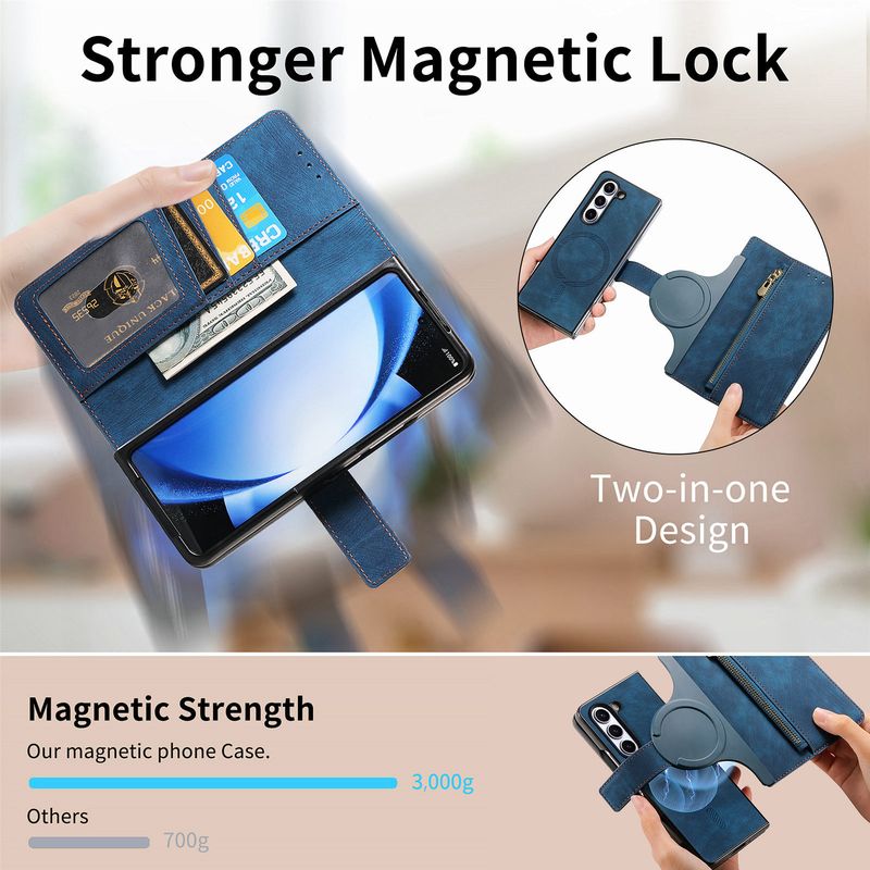 TechGlobe Compatible With Samsung New Creative Magnetic Two-in-One Cover Detachable Phone Case ZFold7 Shell_voghion.com