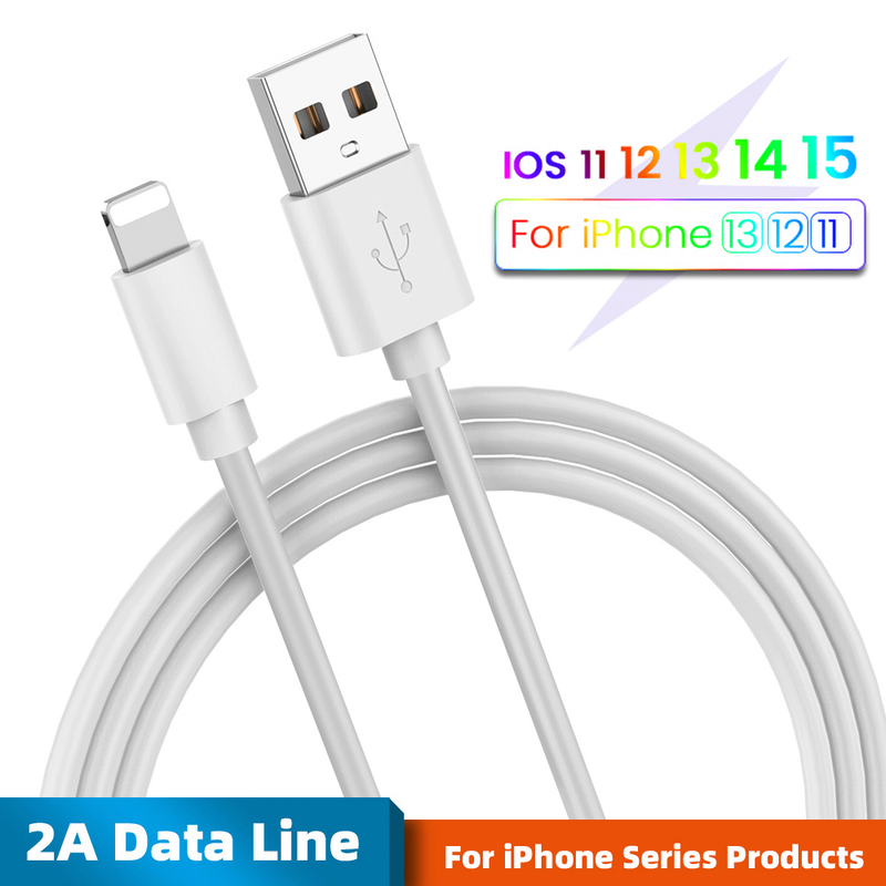 iPhone Cep Telefonu Veri Kablosu için 2A Hızlı Şarj USB Kablosu iPhone 13 12 11 Pro Max XS için Hızlı Şarj Kablosu_voghion.com