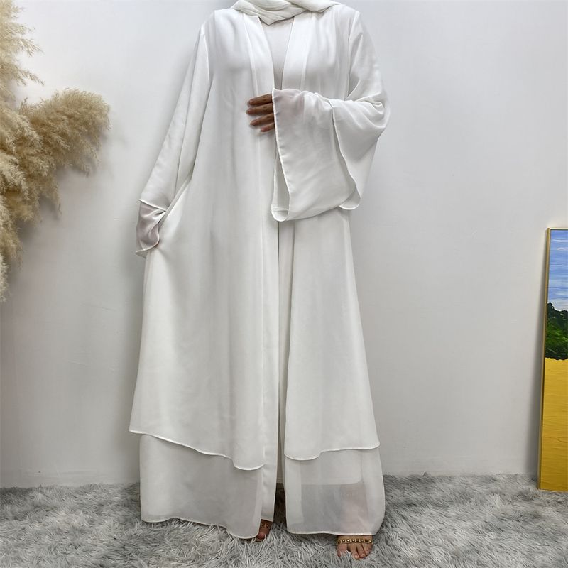 Ramadan Chiffon Open Abaya Dubai Türkei Kaftan Muslim Für Frauen Kimono Modest Robe Femme Kaftan Marocain Islam Kleidung Kleid_voghion.com