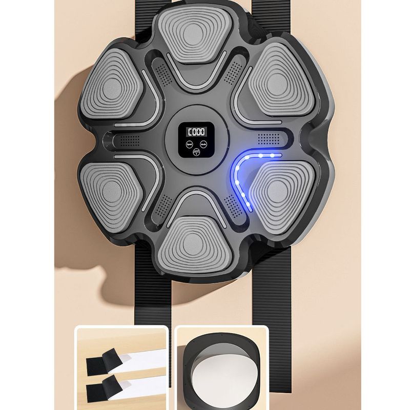 Upgraded Bluetooth Music With Light And Adjustable Levels, Home Fitness Equipment Boxing Wall Target_voghion.com