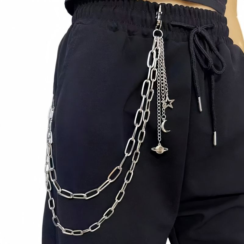 Catena per pantaloni in denim JK in metallo multistrato, alla moda, versatile e con ciondolo hip-hop per vita_voghion.com