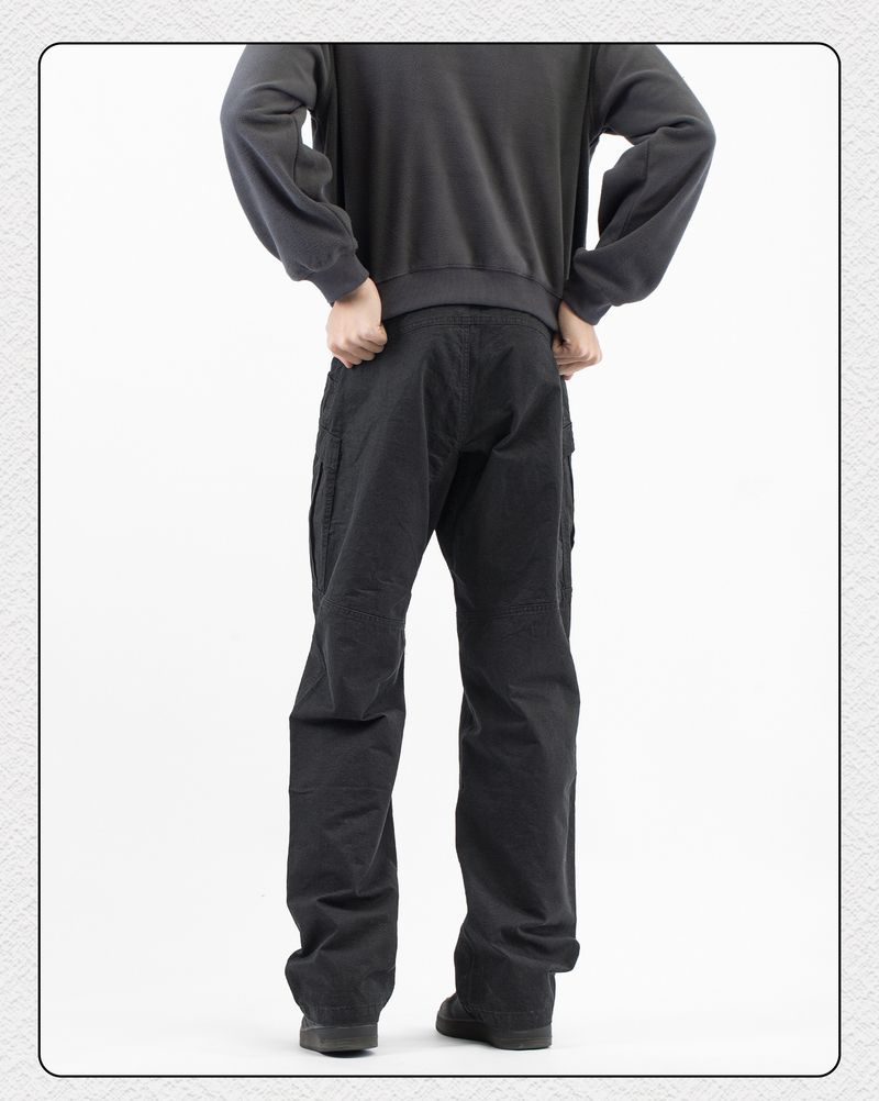 Clean Fit Cargo Pants For Men – Vintage Workwear Style With Multi-Pockets (Relaxed Straight Cut, Lightweight Cotton, Urban Utility Aesthetic)_voghion.com