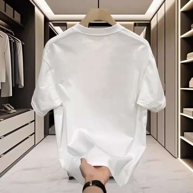 T-shirt d'été à manches courtes pour homme, haut ample, tendance et élégant, haut de gamme_voghion.com
