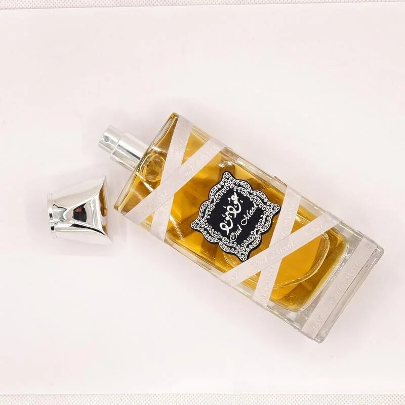 2023 New Hot Perfume Silver OUD MOOD Cylinder Ribbon Ladies Elegant and Lasting Fragrance 24 Hours High Concentration Arabian Perfume_voghion.com