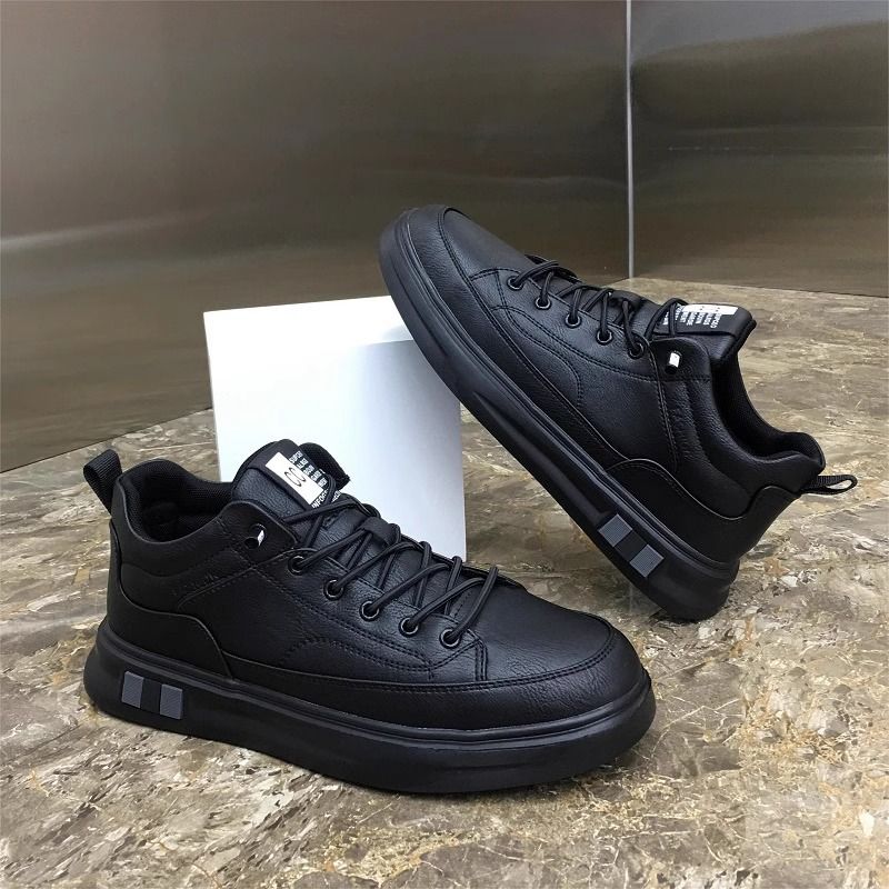 Scarpe uomo nuove mid-help nere tutte nere scarpe in pelle_voghion.com