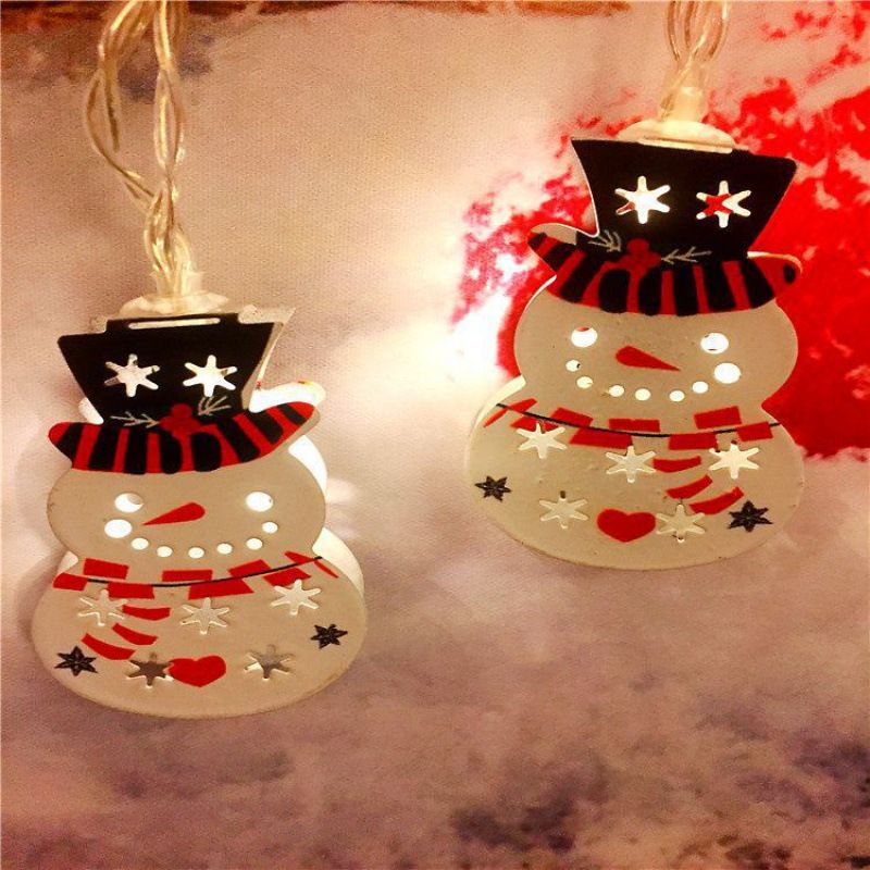 Smedejernsserie Julemanden Elg Snemand Alpakka Juletræ Lysklokke Julelysstreng_voghion.com