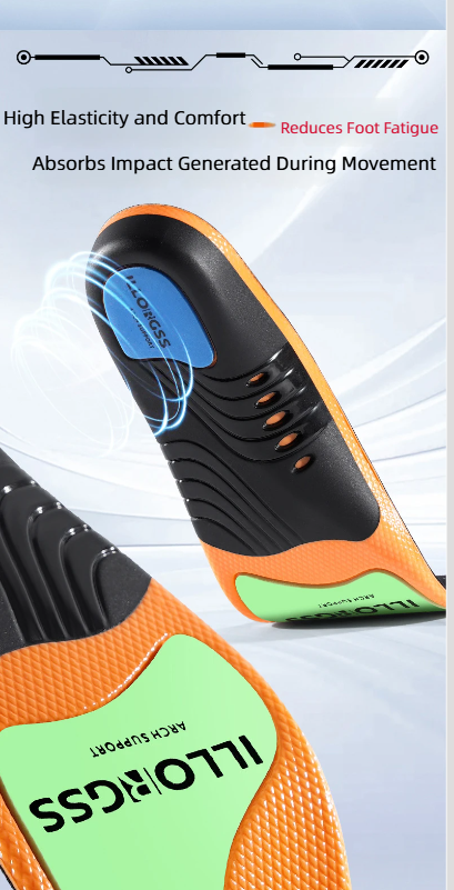 New Support Insoles Or Women Flat Feet Correction Men's Sports Shock Absorption High Arch Pads Long Standing Pain_voghion.com