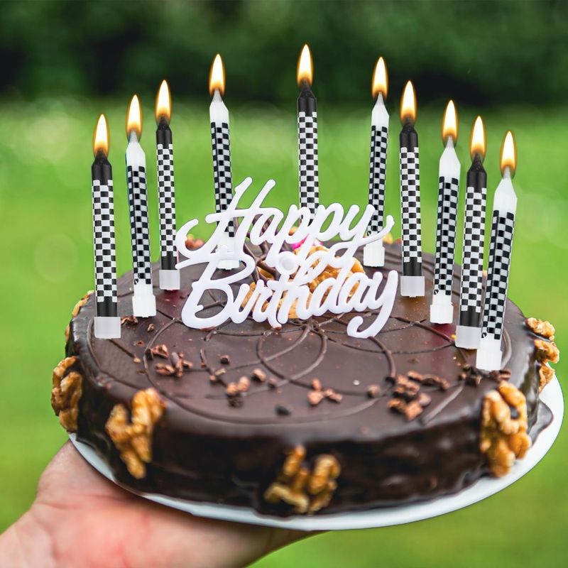 6/12/48 pezzi/1 custodia candele di compleanno candele a spirale per torte candele lunghe e sottili per feste nuziali e decorazioni per torte_voghion.com