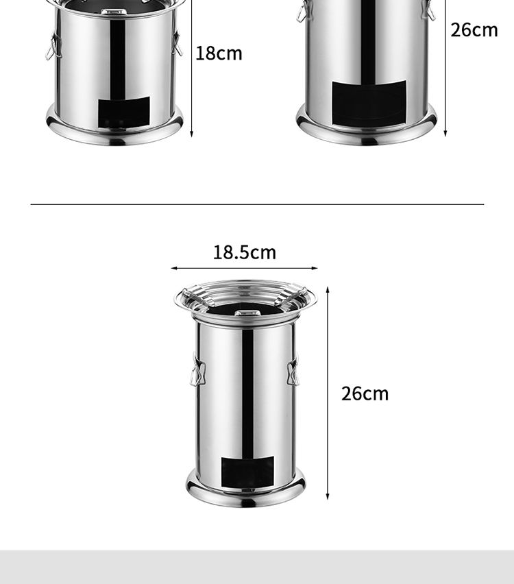 Outdoor Firewood Charcoal Dining Portable Carbon Water Boiling Tea Stove Camping Travel Supplies_voghion.com