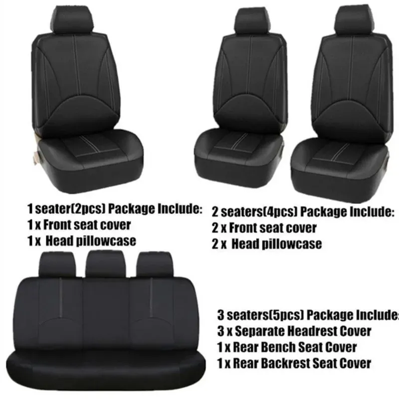 4/9Seats PU Leather Car Covers For Honda Accord City Civic CRV CRZ Elysion Fit Jade Jazz Insight Auto Seat Cushion Cover_voghion.com