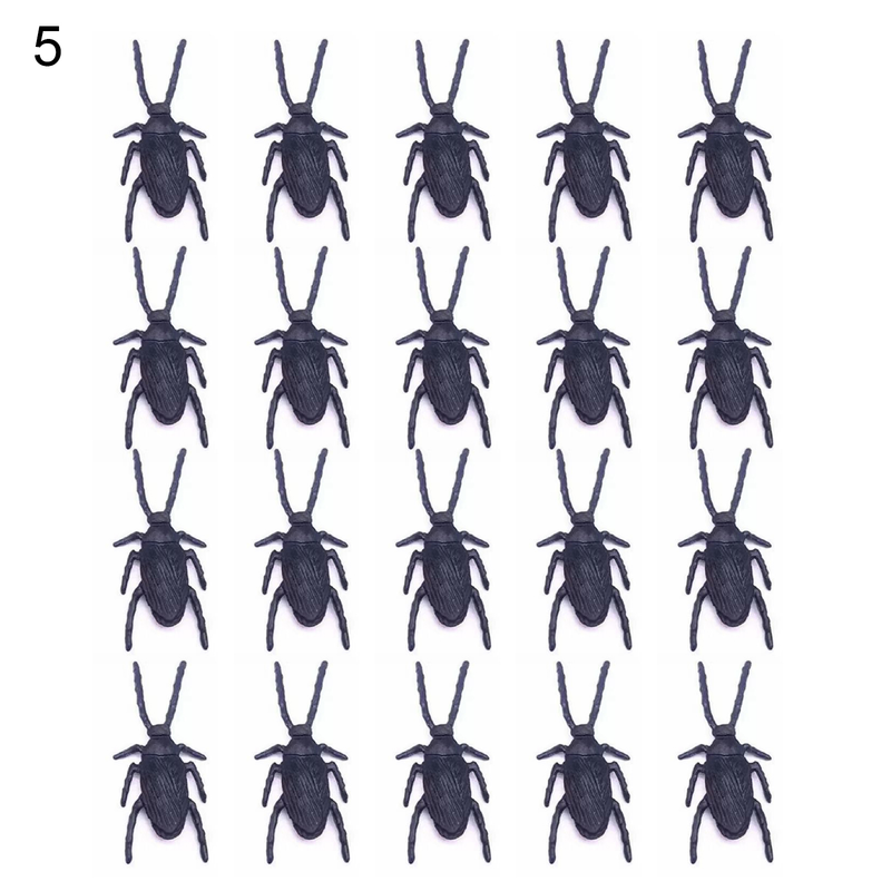 ToysMall 20Pcs/Set Roaches Novelty Real-looking Long Lasting Favorite Trick Joke Cockroaches Toys for Halloween_voghion.com