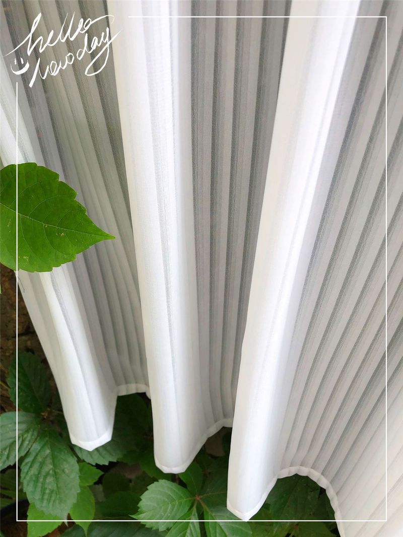 Cortinas de cor sólida com haste, tela de janela, cortina de cozinha, cortina de porta_voghion.com