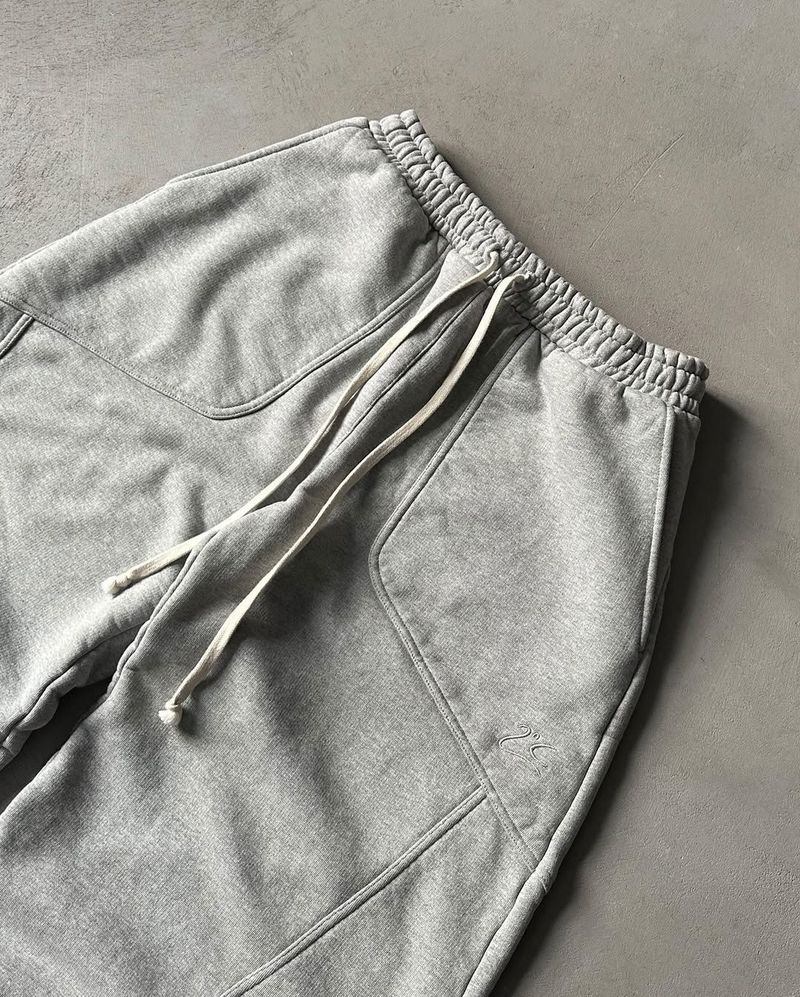 Pantalones deportivos con bordado transfronterizo, unisex, de pierna ancha, estilo hip hop, holgados e informales._voghion.com
