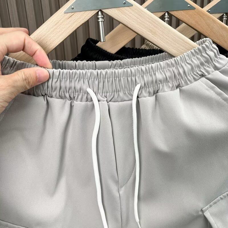 Men's Lightweight Summer Cargo Shorts - Relaxed Fit Casual Short Pants With Multiple Pockets, Straight Cut For Comfort (Black, Khaki, Gray) _voghion.com