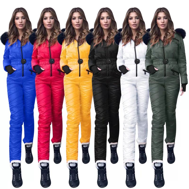 Warme, einfarbige Freizeit-Skihose für Damen_voghion.com