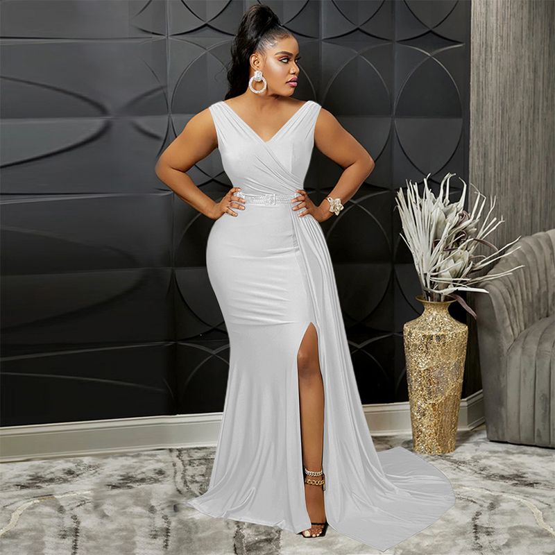 Women's Clothing Ball Gown Evening Dress Elegant Sexy Floor Length Dress Female_voghion.com