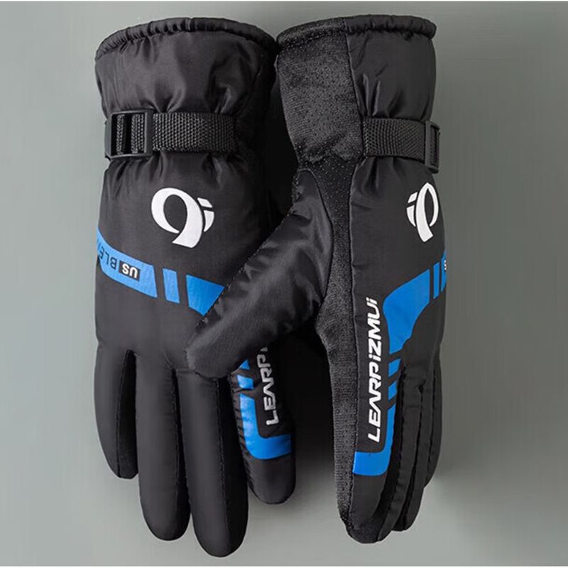 Herren Winter Reithandschuhe Elektrofahrräder, Kältebeständig, Verdickt, Warm, Einstellbar, Skifahren, Outdoor-Handschuhe, Winddicht,_voghion.com