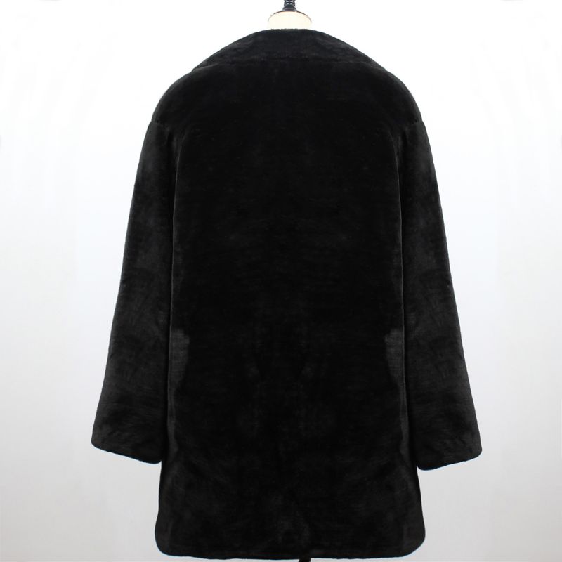 Dammekleeder laangen Kostümkragen Pelzjacket Top Hierscht a Wanter exklusiv Offer Oberbekleidung_voghion.com