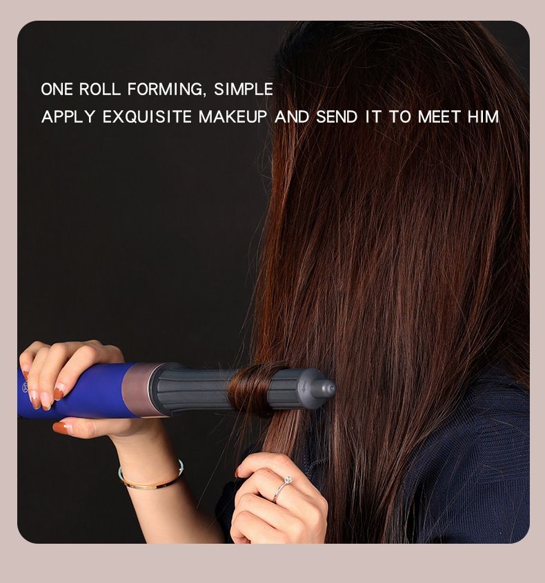 Neuer multifunktionaler Kammtrockner, 5-in-1 und gerader Kamm, Lockenstab, Haarstyling_voghion.com