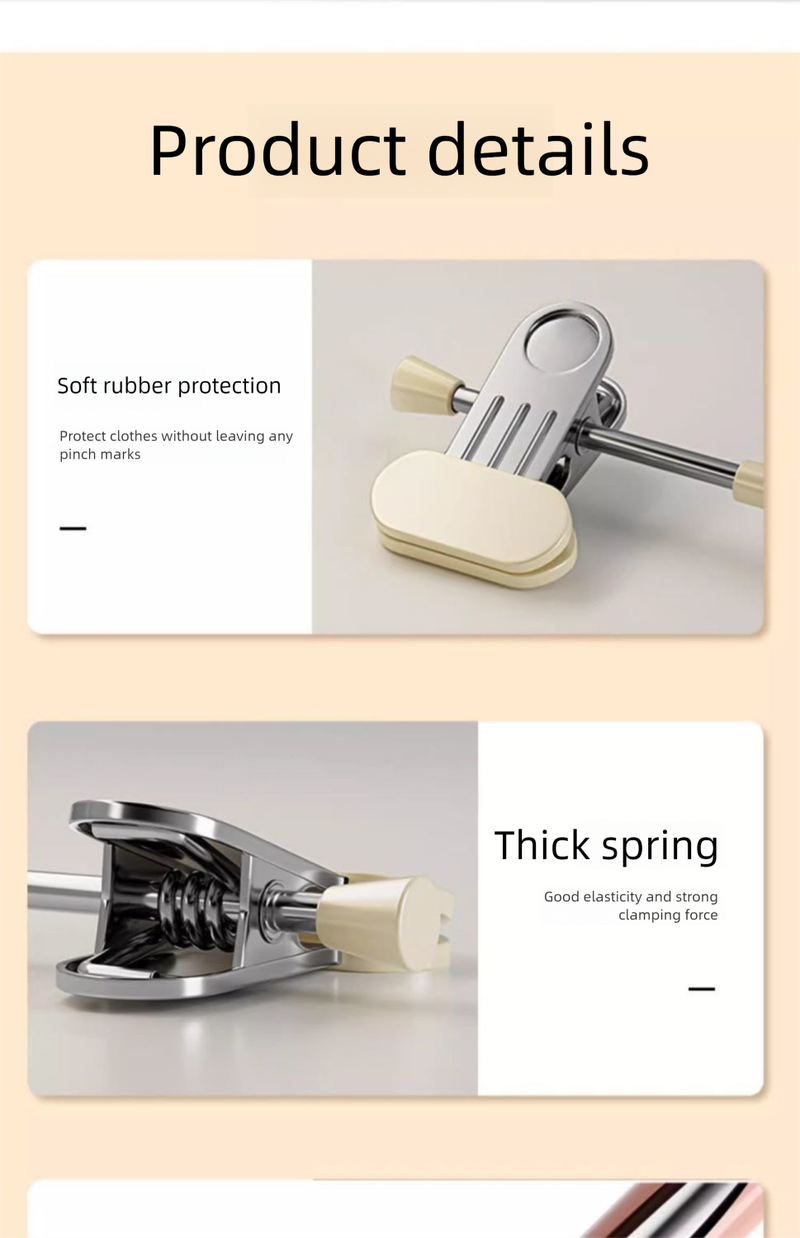 Hanger For Pants, Household Non-Marking JK Hangers, Clothes Storage Magic, Stainless Steel Skirt Cli, Drying Pants_voghion.com