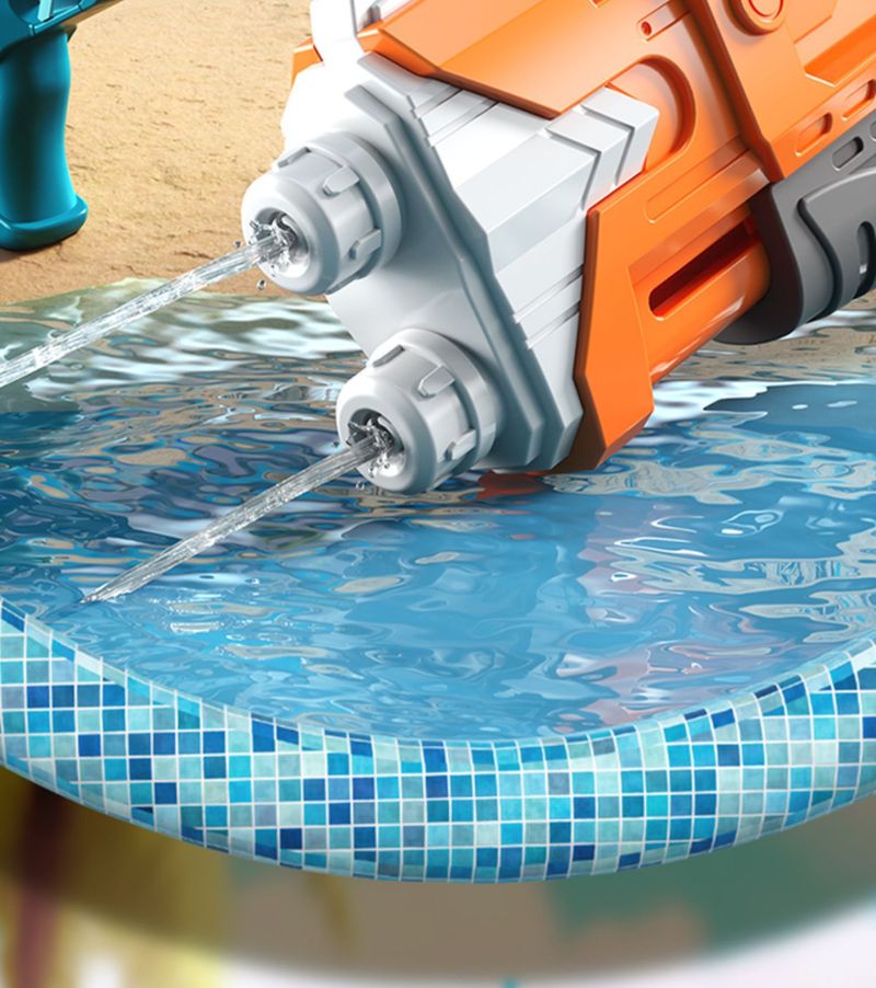 Pistola ad acqua giocattolo per bambini, grande, estraibile, di grande capacità, per spruzzi d'acqua da spiaggia, per combattere con l'acqua, per esterni_voghion.com
