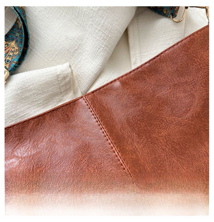 European and American Fashion Portable Shoulder Crossbody Large Capacity Bucket Bag_voghion.com