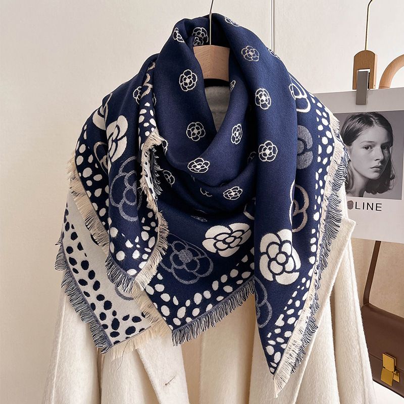 Herbst und winter neue kamelie temperament high-end großen platz doppelseitige kaschmir dicken schal mit_voghion.com