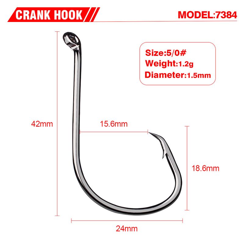 PRO BEROS Brand Fishing Gear High Carbon Steel Octopus With Barbed Fish Bulk Single Hooks 100 Pieces/Pack_voghion.com