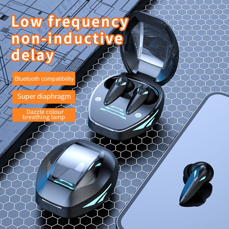 Earphones Wireless Sound Game TG09 Low 1 Noise Set HiFi Latency Cool Breathing Light Music Playing Bluetooth 5.3 9D_voghion.com