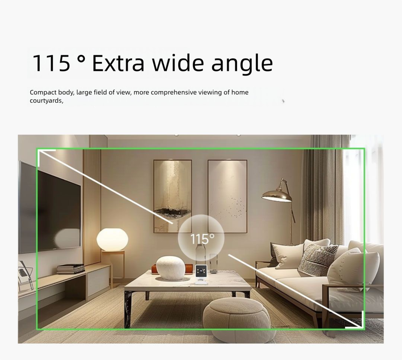 Dingling Überwachungskamera zur Nutzung, Fernbedienung per Handy, Mi Home App, Weitwinkel, magnetisch montierbar, N1_voghion.com