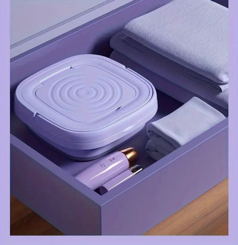 Mini Lavadora Portátil De 8 L De Capacidad,Ideal Para Ropa Interior,Calcetines,Ropa De Bebé,Juguetes Y Viajes_voghion.com