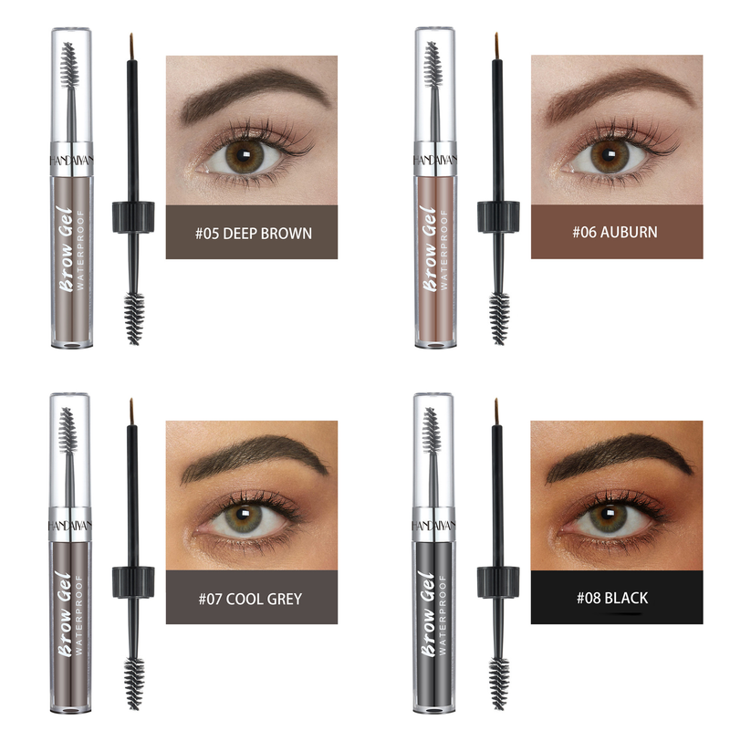 Crème colorante pour sourcils 8 couleurs - Waterproof et longue tenue, couleur 3D naturelle, formule résistante à la décoloration_voghion.com