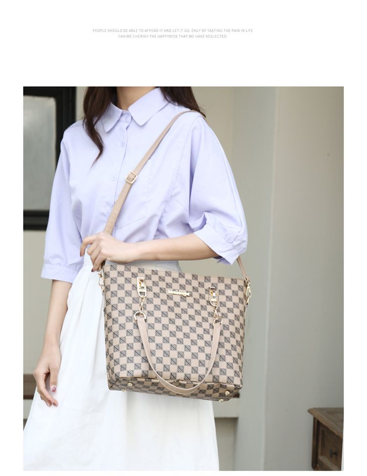 2024 Nowa koreańska moda drukowana Cross body Bun Mother Sześcioczęściowy zestaw damski torebka na jedno ramię duża torba_voghion.com