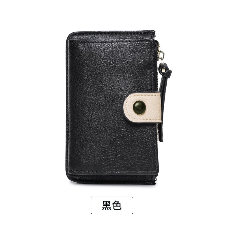 Damen Schlüsselanhänger Kleine Tasche Koreanisch Niedlich Multifunktional Farbblock Persönlichkeit Mini Münzbörse Kartenhalter_voghion.com